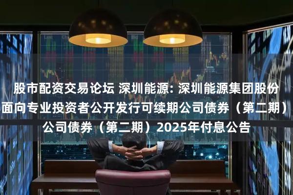 股市配资交易论坛 深圳能源: 深圳能源集团股份有限公司2024年面向专业投资者公开发行可续期公司债券（第二期）2025年付息公告